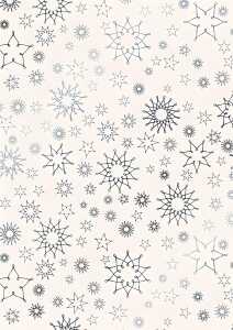 HEYDA Transparentpapier Stardust Rollen 50 x 70 cm weiss/silberfarben
