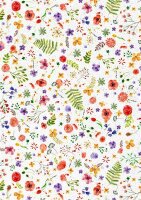 HEYDA 204879457 Transparentpapier Aquarellblumen Rollen...