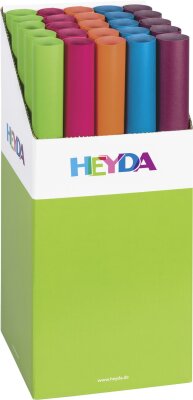 HEYDA 204879606 Transparentpapier-Rollen Rollen 50 x 70 cm Display ca. 21 x 21 x 36/515 cm