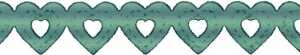 HEYDA Papierspitze selbstklebend Herzen 2 m x 8 mm Papier silberfarben