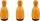 HEYDA 204888632 Stempel-Figuren Gesichter Holz farbig lackiert orange