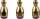 HEYDA Stempel-Figuren Sterne & Kristalle Holz farbig lackiert