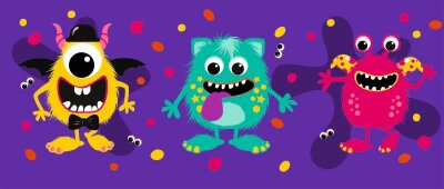 HEYDA 204889183 Laternen-Set Monster 22 x 60 cm