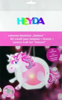 HEYDA 204889190 Laternen-Bastel-Set Einhorn A4