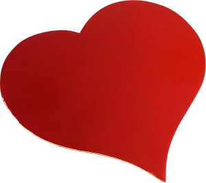 KNORR PRANDELL 211619920 Spiegel-Karton Herz 45 x 4 cm rot