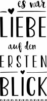 HEYDA 211800013 Stempel Hochzeit Es war Liebe Holz matt...