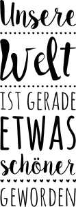 Stempel Geburt Unsere Welt ist gerade etwas schöner geworden