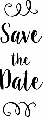 HEYDA 211800350 Stempel Allgemein Save the Date Holz matt lackiert