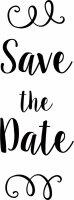 HEYDA 211800350 Stempel Allgemein Save the Date Holz matt...