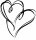 HEYDA 211801014 Stempel Hochzeit Heartbeat Holz matt lackiert