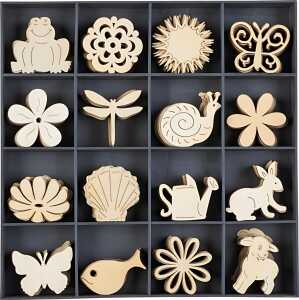 KNORR PRANDELL Holzornamentbox Blumen Tiere 32 x 32 x 4 cm Sperrholz