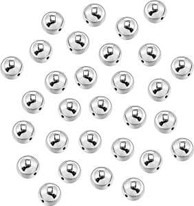 Silberwachsperlen Premium Ø 25 mm Kunststoff silberfarben