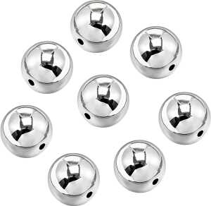 Silberwachsperlen Premium Ø 6 mm Kunststoff silberfarben