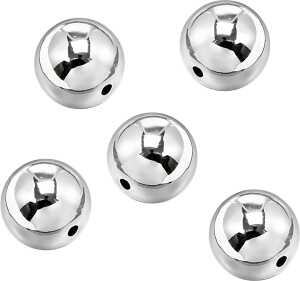 Silberwachsperlen Premium Ø 10 mm Kunststoff silberfarben