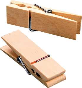 KNORR PRANDELL Holzklammer 70 x 20 x 13 mm Buche Deutschland natur