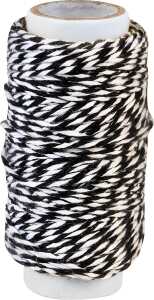 KNORR PRANDELL Dekoschnur 20 m Ø 1 mm 100 % Baumwolle schwarz