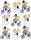KNORR PRANDELL Dekostreu Hochzeit Hochzeitspaar 2 3 - 35 cm Holz
