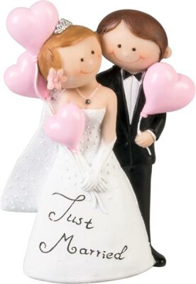 KNORR PRANDELL 216930351 Hochzeitspaar Just Married 72 x 103 cm Polyresin