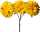 KNORR PRANDELL Blüte am Draht-Stiel Dahlie Ø 4 cm Kunststoff gelb