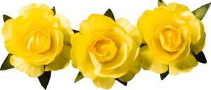 KNORR PRANDELL Dekostreu Blumen Papierblume Ø 25 cm Papier gelb