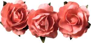 KNORR PRANDELL Dekostreu Blumen Papierblume Ø 25 cm Papier lachs