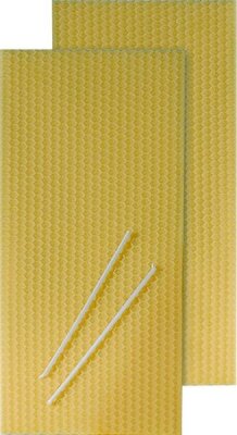 KNORR PRANDELL 218040600 Bienenwachswaben-Set Wachsplatten: 10 x 30 cm Dochte: 12 cm