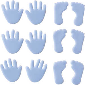 KNORR PRANDELL 218306022 Wachshände und -füße 15 x 16 mm hellblau