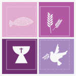 KNORR PRANDELL 218306485 Wachsbild Glaube 60 x 60 mm rosa