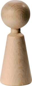Figurenkegel Höhe: 70 mm Buche Deutschland roh gebleicht