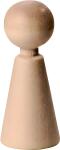 Figurenkegel Höhe: 50 mm Buche Deutschland roh...