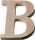 KNORR PRANDELL 218735645 Buchstabe groß B 8 x 65 x 01 cm Sperrholz