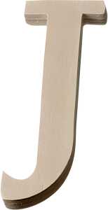 KNORR PRANDELL 218735653 Buchstabe groß J 8 x 3 x 01 cm Sperrholz