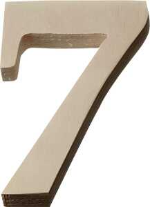 KNORR PRANDELL 218735677 Zahl groß 7 8 x 47 x 01 cm Sperrholz