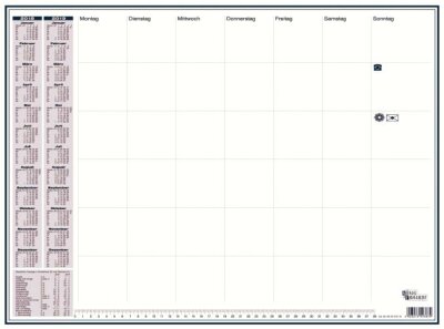 K&E Schreibunterlage 565x42cm blau 50 Blatt 869820518