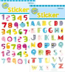 Buchstaben- u. Zahlensticker 10,5 x 19,5 cm VE-EAN Pagro 4260409638976