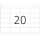 Etikett DP1 19x40mm weiss 5000 Et Blattgr. 168x120mm 252 Bl 20 Et Bl