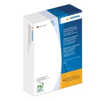 Herma Etiketten für Druckmaschinen permanent haftend 34 x 53 mm gelb 280 Bögen 165 x 120 mm 2500 Etik.