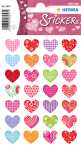 Herma Sticker DECOR Love Bunte Herzen 3 Bl 4008705030571