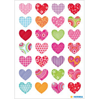 Herma Sticker DECOR Love Bunte Herzen 3 Bl