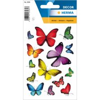 Herma Sticker DECOR Tiere Schmetterlingsvielfalt 3 Bl