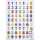 Herma Sticker MAGIC Bunte Zahlen Transpuffy 1 Bl