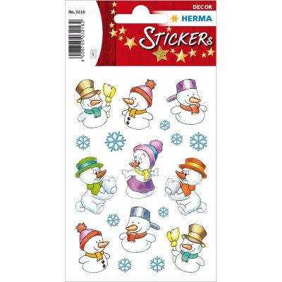 Herma Sticker DECOR Weihnachten Schneemänner 3 Bl