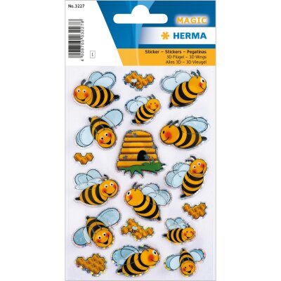 Herma Sticker MAGIC Tiere Bienen 3D Flügel 1 Bl