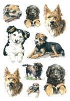 Herma Sticker DECOR Tiere Hunde 3 Bl