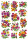 Herma Sticker DECOR Blumen Veilchengestecke beglimmert 3 Bl