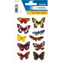 Herma Sticker DECOR Tiere Schmetterlinge beglimmert 2 Bl