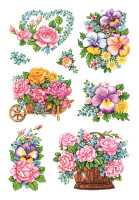 Herma Sticker DECOR Blumen Nostalgische Blumentöpfe 3 Bl