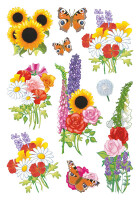 Herma Sticker DECOR Blumen Moderne Blumen 3 Bl