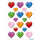 Herma Sticker DECOR Love Bunte Herzen 3 Bl 4008705034036