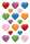 Herma Sticker DECOR Love Bunte Herzen 3 Bl 4008705034036